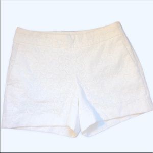 Banana Republic White Eyelet Shorts Size 0